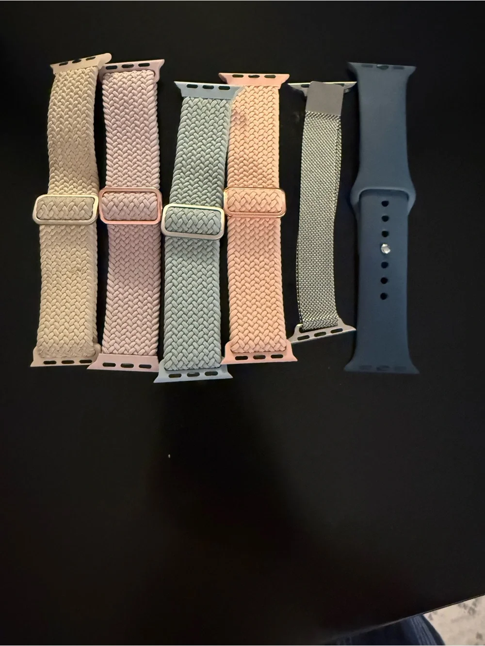 Apple Watch with Black Case and Black Braided Band